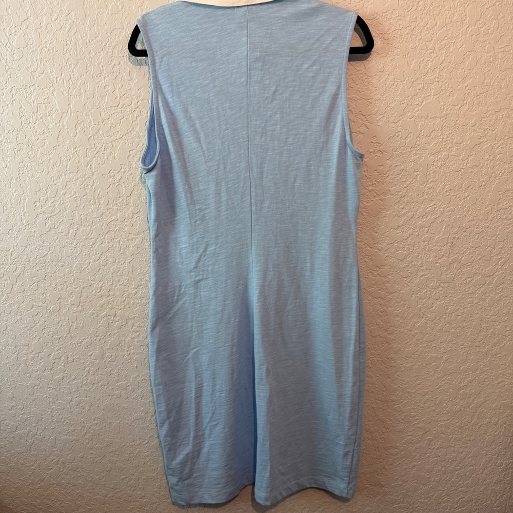 Sundry Game Set Match Polo Dress XL Preppy Tenniscore Blue Anthropologie - Picture 5 of 6